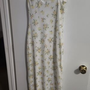 Floral White Maxi Dress